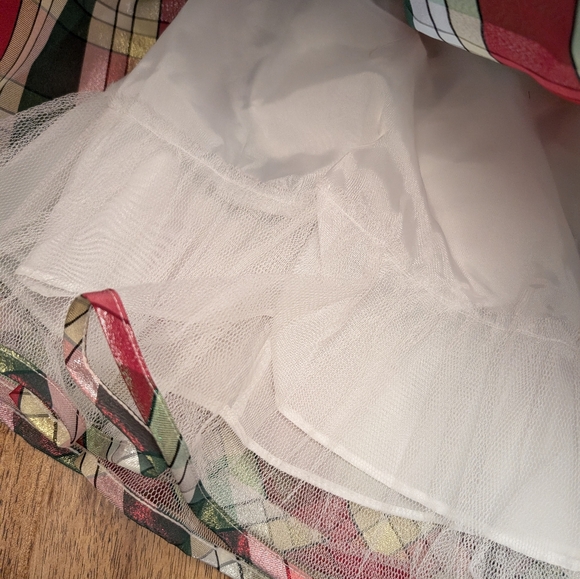 NWT! Iris & Ivy Plaid Stretch Velvet & Taffeta Party Dress - Picture 12 of 14